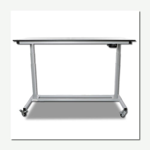 Electric Adjustable Height Mobile Table Raised