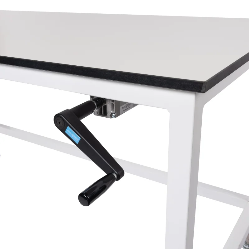 Heavy-Duty 4-Leg Hydraulic Height Adjustable Lab Table - Tableform Ltd